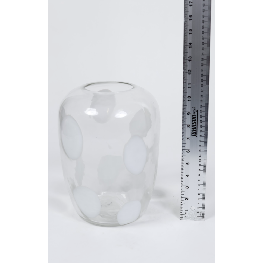 Polka Dot Glass Vase
